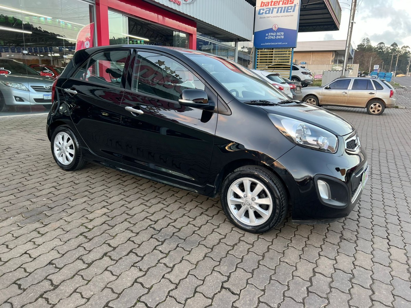 KIA PICANTO EX 2014 AUTOMÁTICO PRETO - Foto 3