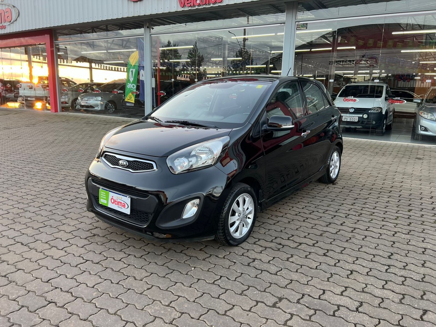 KIA PICANTO EX 2014 AUTOMÁTICO PRETO - Foto 2