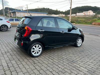 KIA PICANTO EX 2014 AUTOMÁTICO PRETO - Foto 12